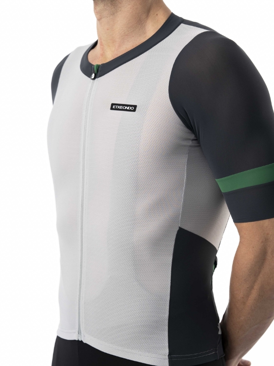 MAILLOT MENDI - GRIS/VERDE